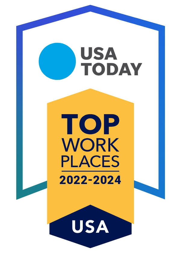 USA Today - Top Workplaces 2022-2024 banner